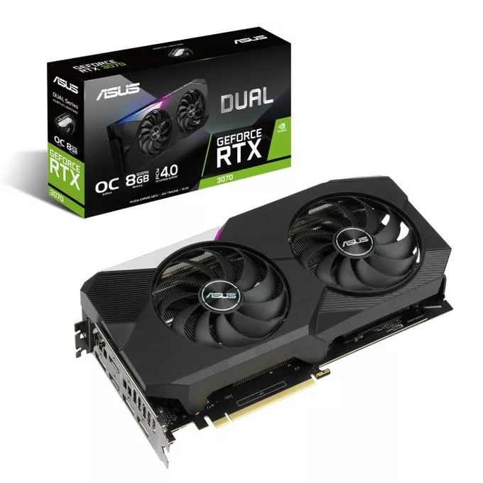 Asus Karta graficzna GeForce RTX 3070 Dual OC V2 8GB GDDR6 256bit 3DP/2HDMI