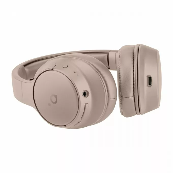 ACME Europe BH317 Słuchawki bezprzewodowe Bluetooth z mikrofonem, wokółuszne, kolor piaskowy