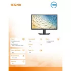 Dell Monitor SE2222H 21,5 cali LED 1920x1080/HDMI/VGA/3Y