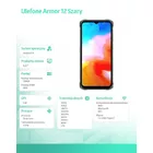 ULEFONE Smartfon Armor 12 5G 8/128GB IP68/IP69K 5180mAh DualSIM Szaro-pomarańczowy