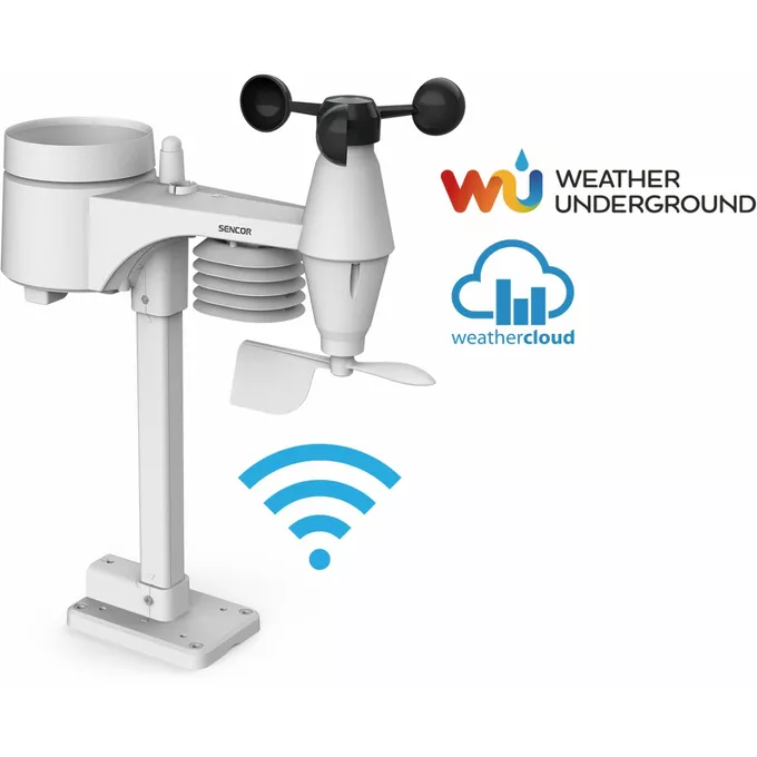 Sencor Pofesjonalna stacja pogody z Wifi SWS 9898 WiFI czujnik 5w1