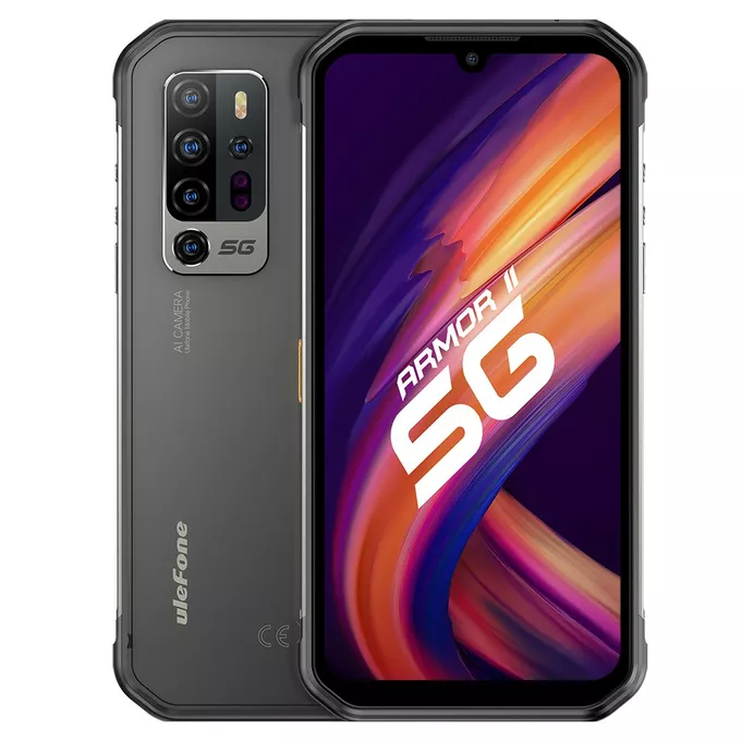 ULEFONE Smartfon Armor 11 5G 8/256GB IP68/IP69K 5200mAh DualSIM Aparat Noktowizyjny Czarny
