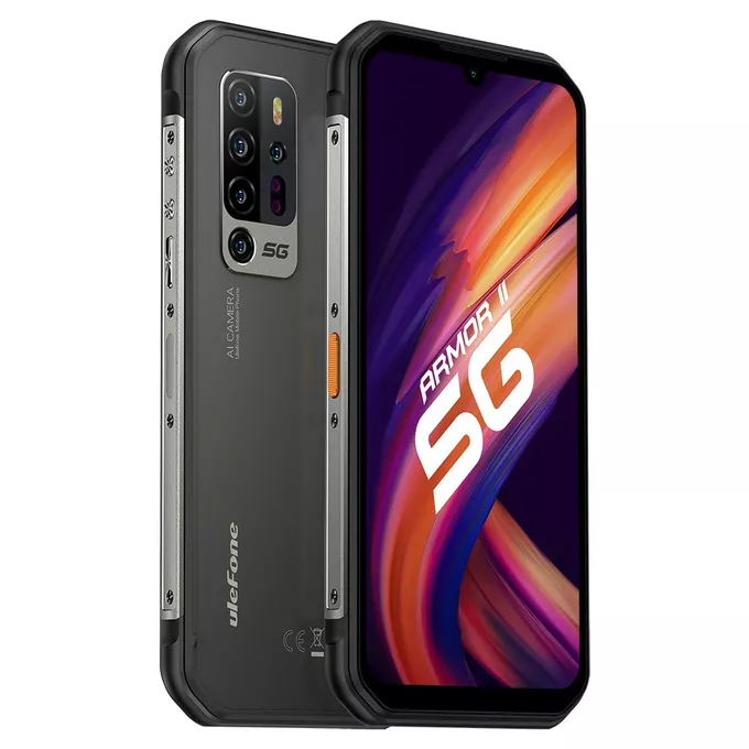 ULEFONE Smartfon Armor 11 5G 8/256GB IP68/IP69K 5200mAh DualSIM Aparat Noktowizyjny Czarny