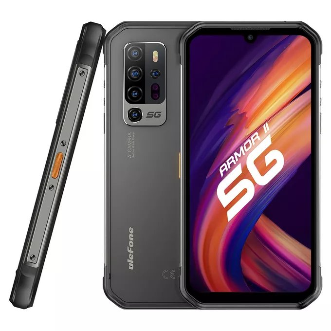 ULEFONE Smartfon Armor 11 5G 8/256GB IP68/IP69K 5200mAh DualSIM Aparat Noktowizyjny Czarny
