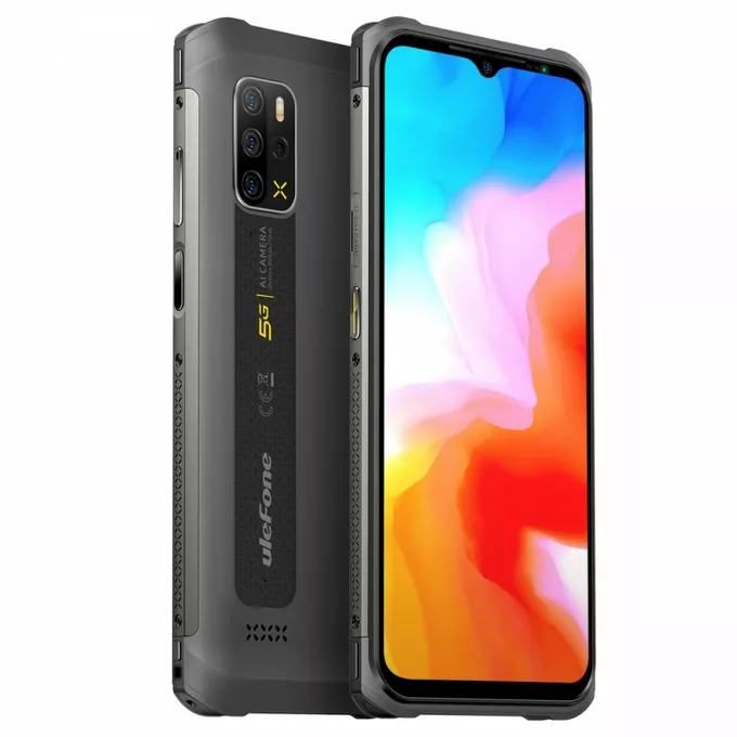 ULEFONE Smartfon Armor 12 5G 8/128GB IP68/IP69K 5180mAh DualSIM Szaro-pomarańczowy