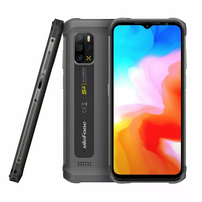ULEFONE Smartfon Armor 12 5G 8/128GB IP68/IP69K 5180mAh DualSIM Szaro-pomarańczowy
