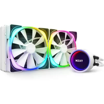 NZXT Chłodzenie wodne Kraken X63 white 280mm RGB podświetlane wentylatory i pompa