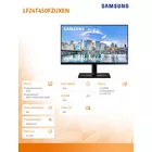 Samsung Monitor  24 cale T450FZ IPS 1920x1080 FHD 16:9 2xHDMI 1xDP 2xUSB 2.0 5ms 75Hz HAS+PIVOT głośniki płaski 3YOn-Site