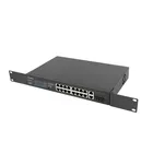 Przełącznik Switch 16X100MB POE+/2XCombo niezarządzalny rack 19 cali Gigabit Ethernet 250W