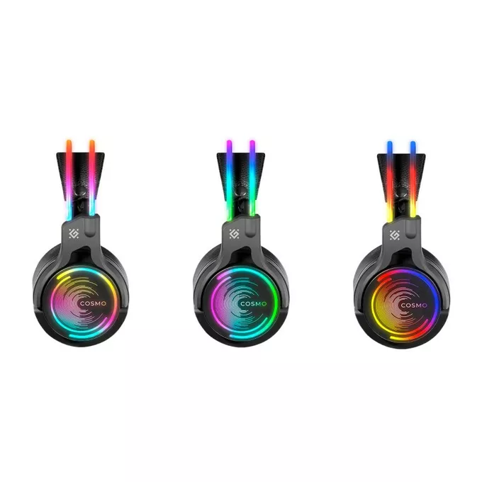 Słuchawki nauszne z mikrofonem COSMO PRO 7.1 RGB, USB