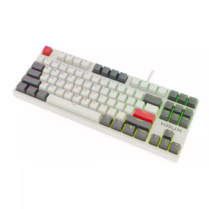 Krux Klawiatura gamingowa - Atax PRO RGB Creator Retro Gateron Yellow Pro