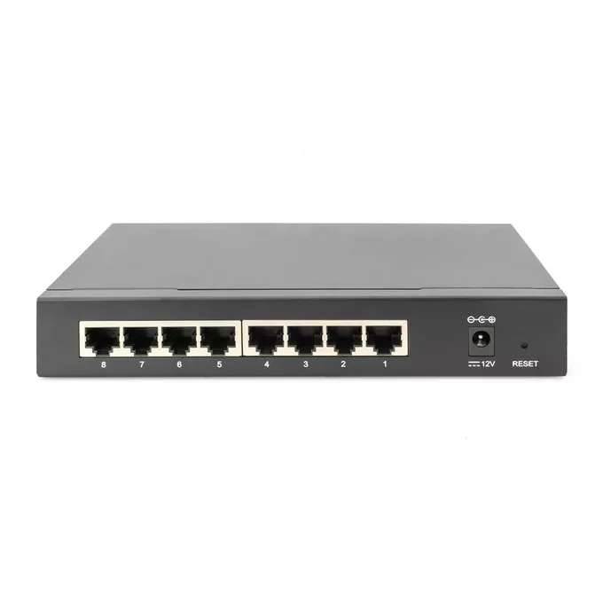 Digitus Switch niezarządzalny 2.5 Gigabit Ethernet Desktop 8-portów 10/100/1000/2500Mbps
