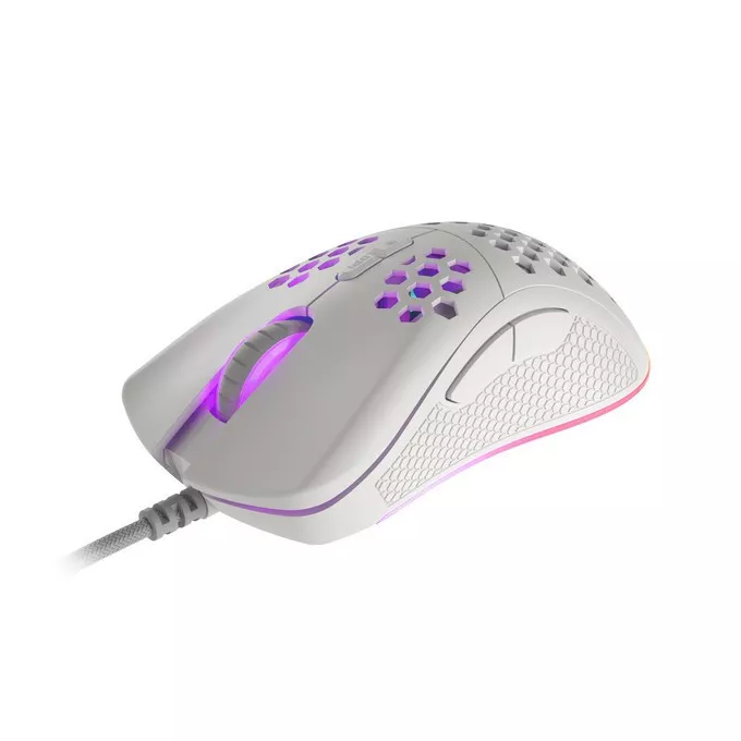 Genesis Mysz Krypton 555 8000DPI podświetlenie RGB Biała