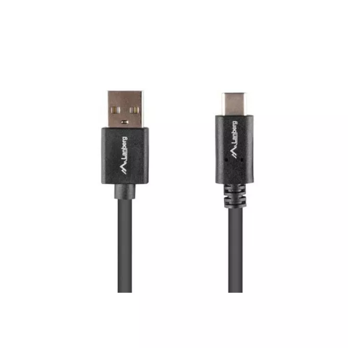 Lanberg Kabel USB-C(M)-&gt;USB-A(M) 2.0 1.8m czarny BOX QC 3.0