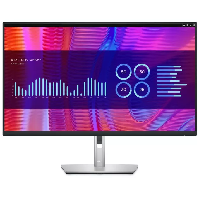Dell Monitor P3223DE 31.5 cala IPS LED QHD  (2560x1440) /16:9/HDMI/DP/USB-C/4xUSB 3.2/RJ45/3Y AES
