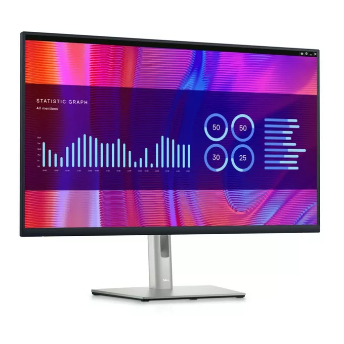 Dell Monitor P3223DE 31.5 cala IPS LED QHD  (2560x1440) /16:9/HDMI/DP/USB-C/4xUSB 3.2/RJ45/3Y AES