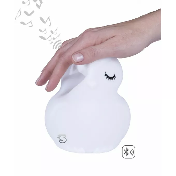 Mesmed Lampka silikonowa zmieniająca kolory z głośnikiem Bluetooth Świetlaczek Sówka HU HU