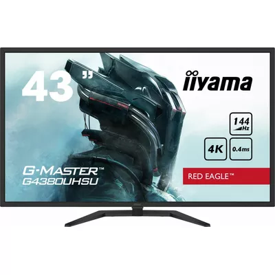 IIYAMA Monitor 43 cale G4380UHSU-B1 4K, VA, 2xHDMI, DP, 0,4ms, 550cd/m2, USB3.0