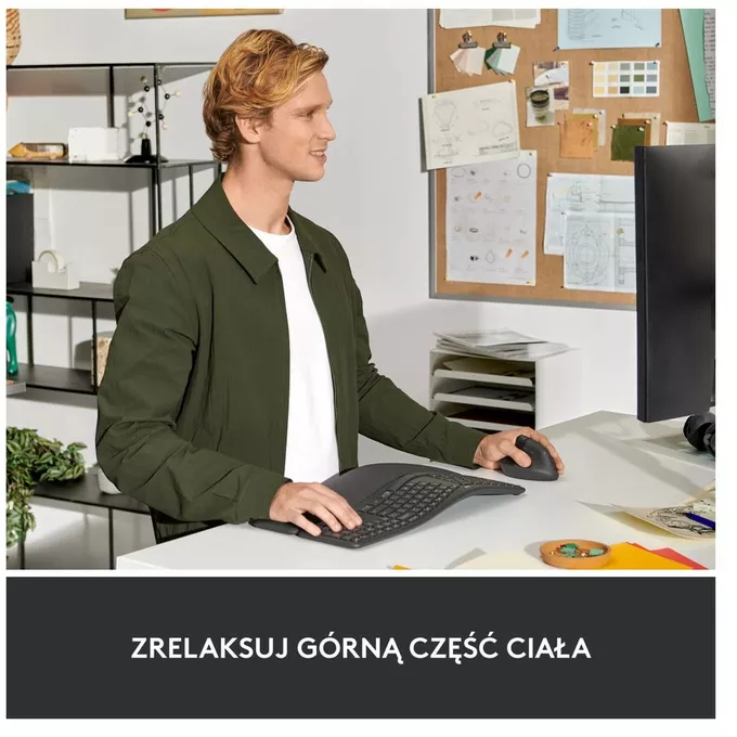 Logitech Mysz Lift Grafit dla leworęcznych 910-006474