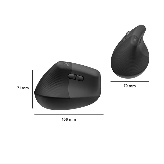 Logitech Mysz Lift Grafit dla leworęcznych 910-006474