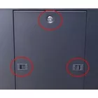 Extralink Szafa rack 22U 600x600mm czarna stojąca