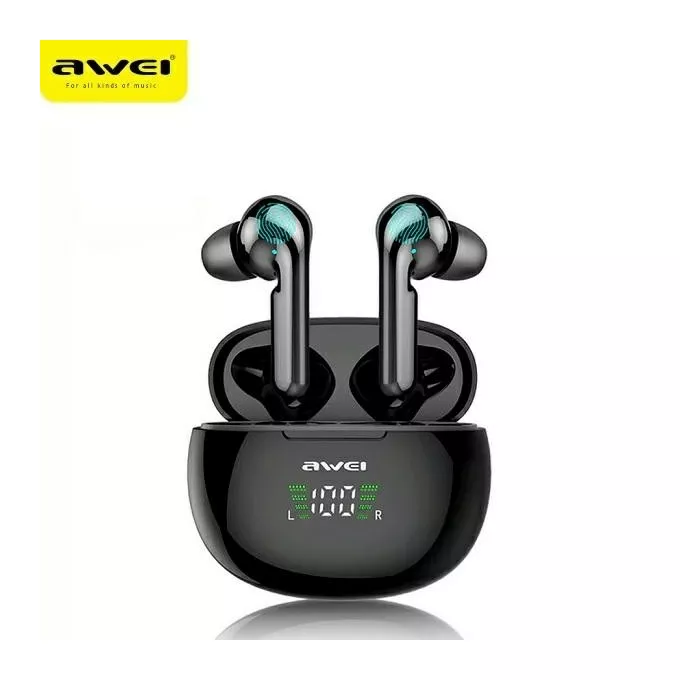 AWEI Słuchawki Bluetooth 5.0 TWS T15P Czarne