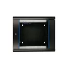Extralink Szafka wisząca rack 12U 600x600 czarna dwusekcyjna