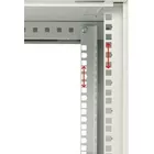 Extralink Szafka wisząca rack 12U 600x600 szara dwusekcyjna