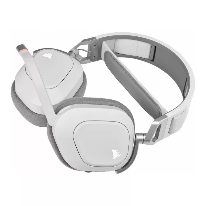 Corsair Słuchawki bezprzewodowe HS80 RGB Gaming Spatial Audio białe