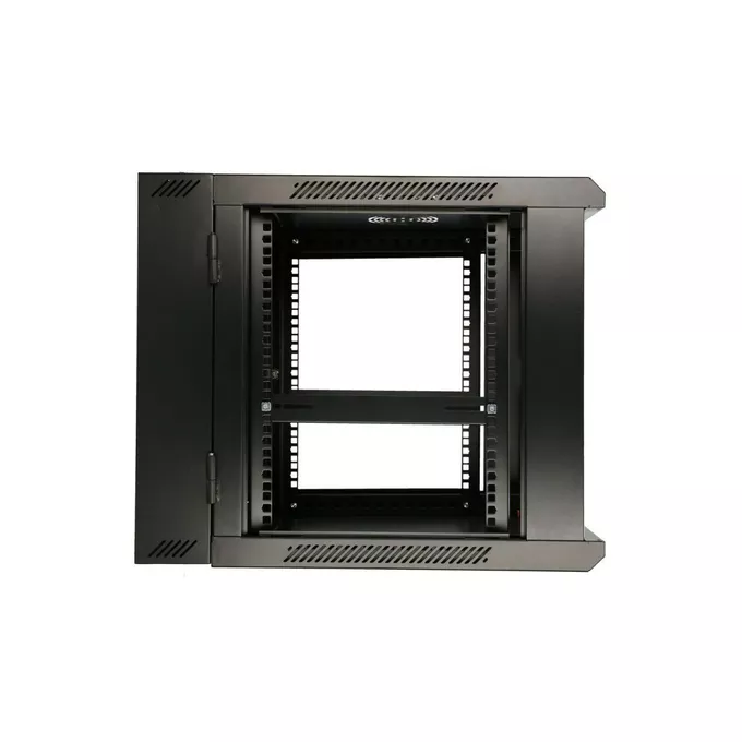 Extralink Szafka wisząca rack 12U 600x600 czarna dwusekcyjna