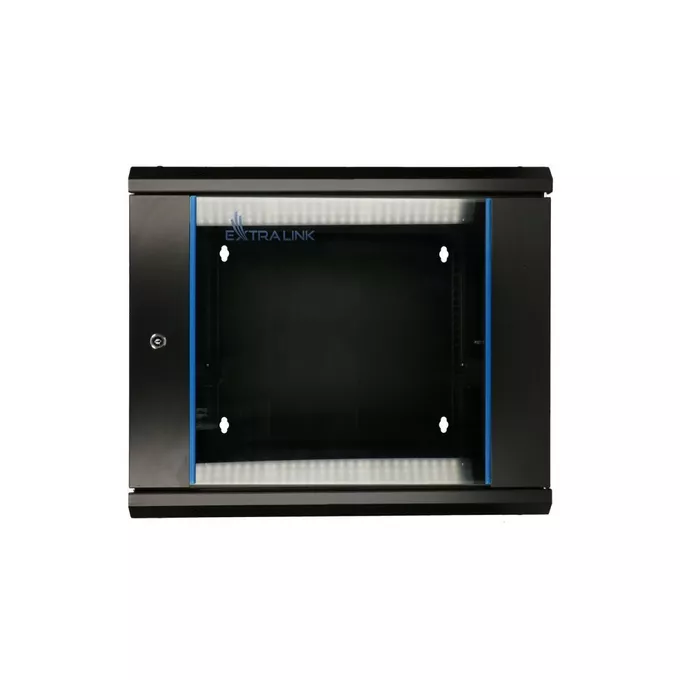 Extralink Szafka wisząca rack 12U 600x600 czarna dwusekcyjna