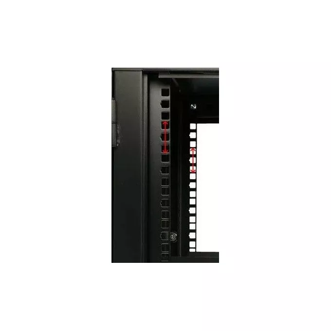 Extralink Szafka wisząca rack 12U 600x600 czarna dwusekcyjna
