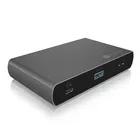 IcyBox Hub IB-HUB801-TB4 Thunderbolt 4 HUB, 3x Thunderbolt 4 do 40 Gbit/s i 1x USB 3.2 Gen2 Type-A do 10 Gbit/s