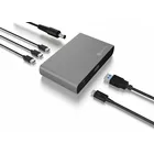 IcyBox Hub IB-HUB801-TB4 Thunderbolt 4 HUB, 3x Thunderbolt 4 do 40 Gbit/s i 1x USB 3.2 Gen2 Type-A do 10 Gbit/s