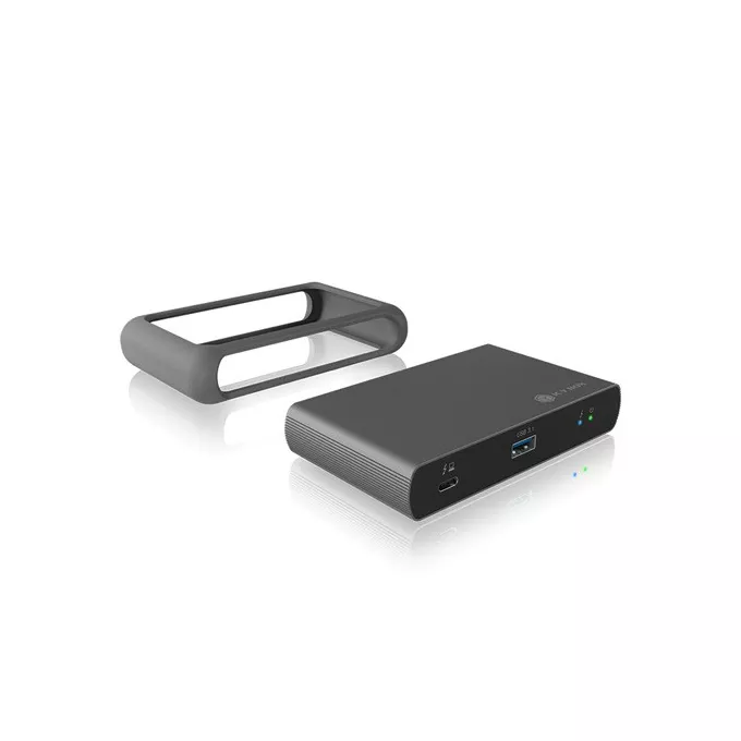 IcyBox Hub IB-HUB801-TB4 Thunderbolt 4 HUB, 3x Thunderbolt 4 do 40 Gbit/s i 1x USB 3.2 Gen2 Type-A do 10 Gbit/s