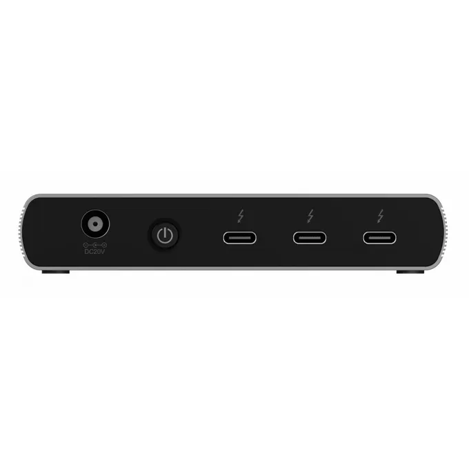 IcyBox Hub IB-HUB801-TB4 Thunderbolt 4 HUB, 3x Thunderbolt 4 do 40 Gbit/s i 1x USB 3.2 Gen2 Type-A do 10 Gbit/s