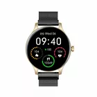 Garett Electronics Smartwatch Classy złoto-czarny stalowy