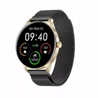 Garett Electronics Smartwatch Classy złoto-czarny stalowy