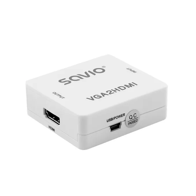 Savio Konwerter/Adapter VGA - HDMI Full HD/1080p 60Hz, CL-110