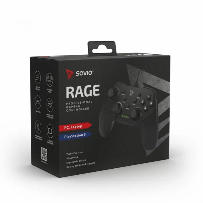 Savio Gamepad przewodowy RAGE