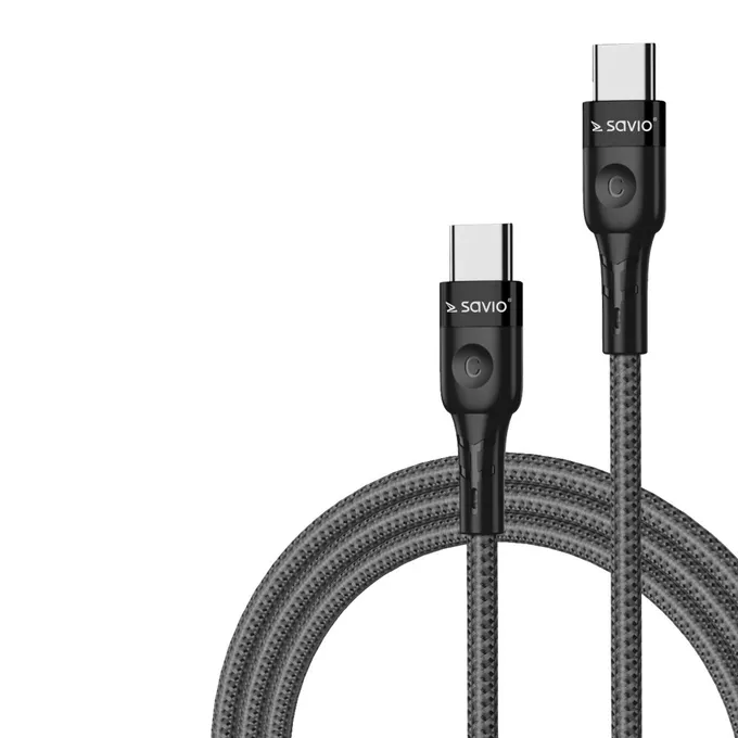 Savio Kabel USB typ C - USB typ C, 3A, 1m, CL-150