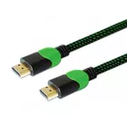 Savio Kabel HDMI 2.0 dedykowany do XBOX zielono-czarny 1,8m, GCL-03