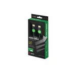 Savio Kabel HDMI 2.0 dedykowany do XBOX zielono-czarny 1,8m, GCL-03