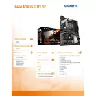 Gigabyte Płyta główna B450 AORUS ELITE V2 AM4 4DDR4 DVI/HDMI/M.2 ATX