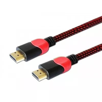 Savio Kabel HDMI 2.0 dedykowany do PC czerwono-czarny 3 m, GCL-04