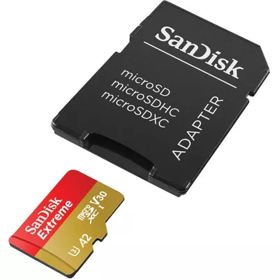 SanDisk Karta pamięci Extreme microSDXC 256GB 190/130 MB/s A2 V30 U3