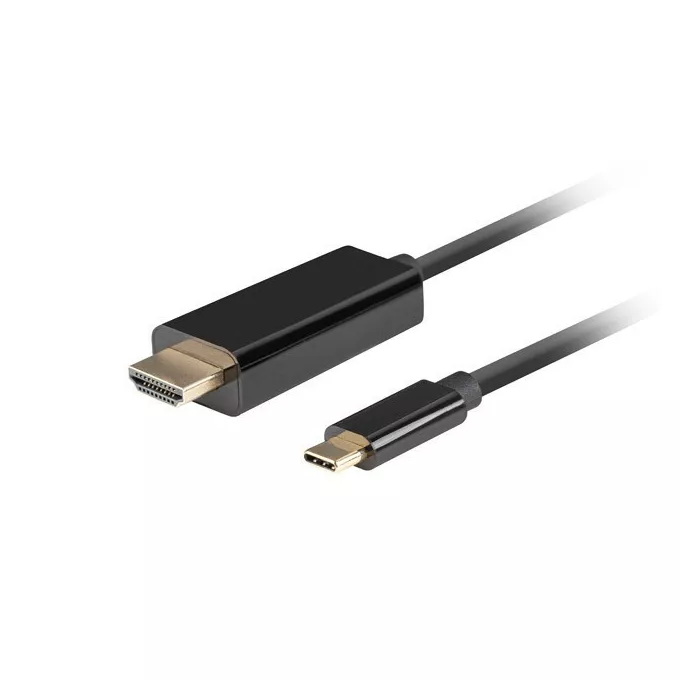 Lanberg Kabel USB-C(M)-&gt; HDMI(M)1M 4K 60HZ czarny
