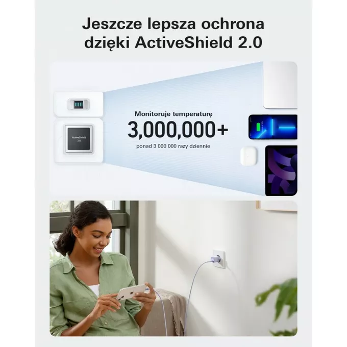 Anker Ładowarka 511 Nano III 30W GaN USB-C biała