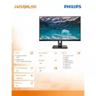 Philips Monitor 23,8 cali 242S9JML VA DVI HDMI DP Pivot