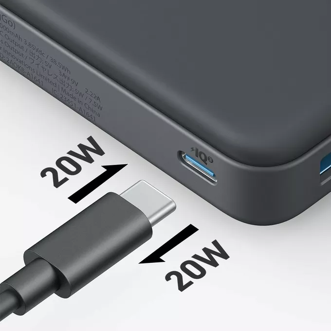 Anker Ładowarka bezprzewodowa 633 Magnetic Batery MagGo 10000 mAh czarny